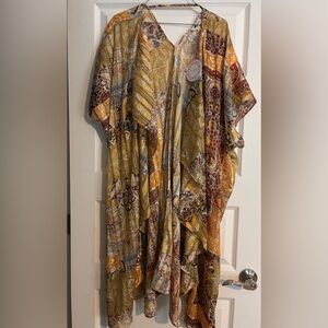 Umgee Vibrant Patterned Cover Up Duster Kimono